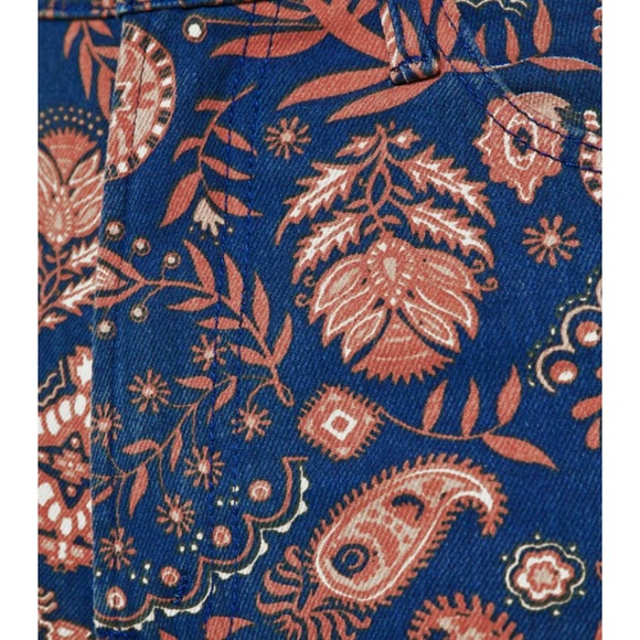 MOTHER Hustler Flood Henna Happiness‎ jeans size 26 NWT paisley - Picture 7 of 8